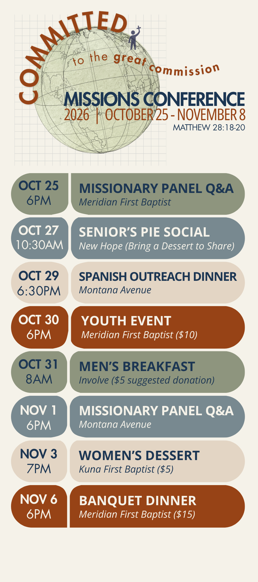 BNN Idaho 2026 Mission Conference schedule